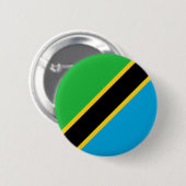 Tanzania Ronde Button 5,7 Cm (Voorkant /achterkant)