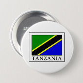 Tanzania Ronde Button 7,6 Cm (Voorkant /achterkant)