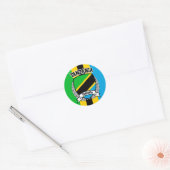 Tanzania Ronde Sticker (Envelop)