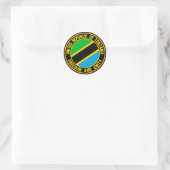 Tanzania Round Emblem Ronde Sticker (Tas)