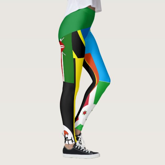 Tanzania Rwanda Burundi Zuid-Soedan Oeganda kenya Leggings (Rechts)