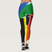 Tanzania Rwanda Burundi Zuid-Soedan Oeganda kenya Leggings (Achterkant)