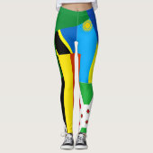 Tanzania Rwanda Burundi Zuid-Soedan Oeganda kenya Leggings (Voorkant)