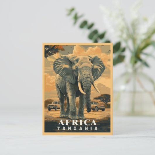  Tanzania: Safari Adventure Briefkaart (Staand voorkant)