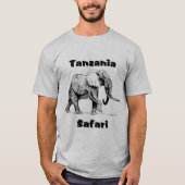 Tanzania Safari Elephant Tshirt (Voorkant)