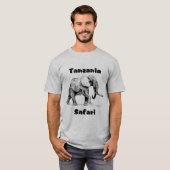Tanzania Safari Elephant Tshirt (Voorkant volledig)