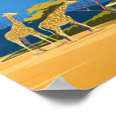 Tanzania safari-reisposter africa poster (Hoek)