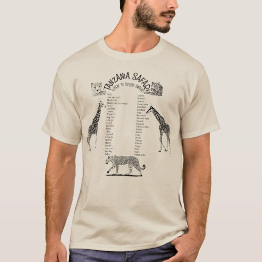 Tanzania Safari T-shirt (Voorkant)