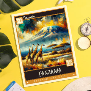 Tanzania    schilderij briefkaart