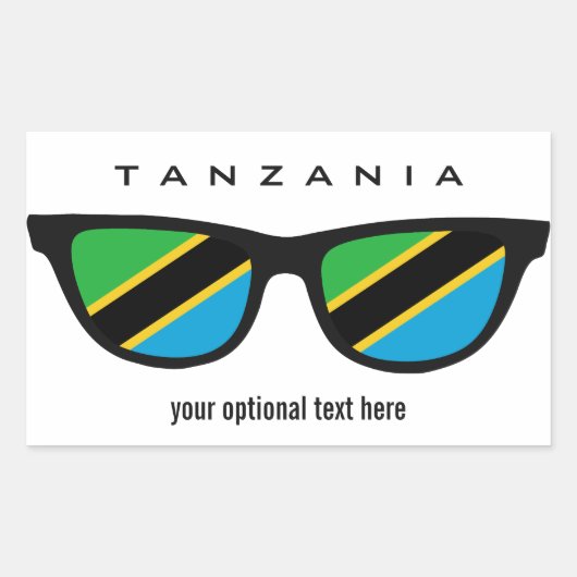 Tanzania Shades aangepaste stickers (Voorkant)