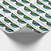 Tanzania Shades aangepaste tekst- en kleurcadeauom Cadeaupapier (Hoek)