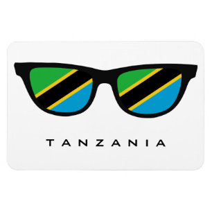 Tanzania Shades aangepaste tekst & kleurenmagneet Magneet