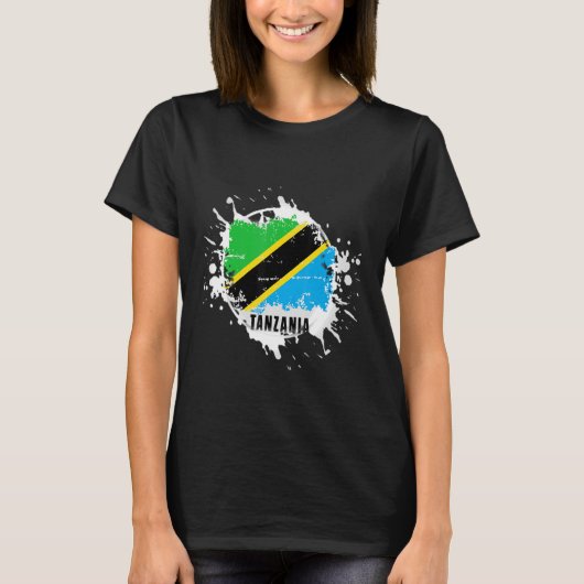 Tanzania Splash T-shirt (Voorkant)