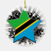 Tanzania Star Keramisch Ornament (Achterkant)