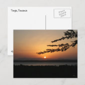 Tanzania Sunset Briefkaart (Voorkant / Achterkant)
