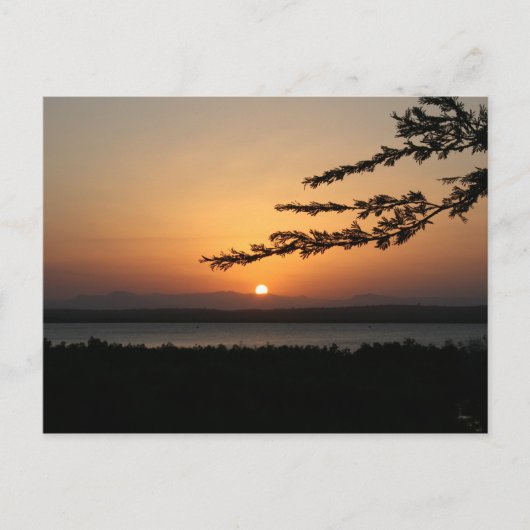 Tanzania Sunset Briefkaart (Voorkant)