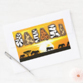 Tanzania Sunset Safari Sticker (Envelop)