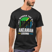 Tanzania Tanzania Vlag moeder Tanzania T-shirt (Voorkant)