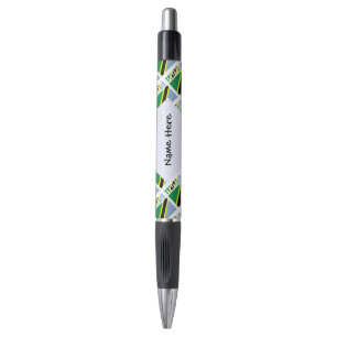 Tanzania Tanzaniaanse Vlag Getegeld Zwart Personal Pen