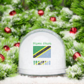Tanzania Tanzaniaanse vlag groen gepersonaliseerd Sneeuwbol (Kerstmis)