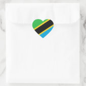 Tanzania - Tanzaniaanse vlag Hart Sticker (Tas)