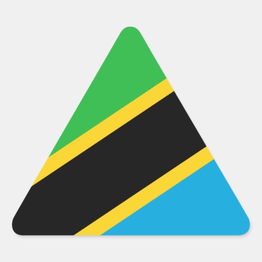 Tanzania - Tanzaniaanse vlag Sticker (Voorkant)