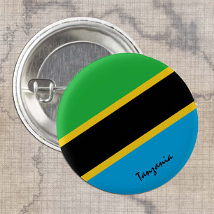 Tanzania-toets, patriottische Tanzaniaanse vlag-mo Ronde Button 3,2 Cm