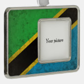 Tanzania Verzilverd Omlijst Ornament (Rechts)