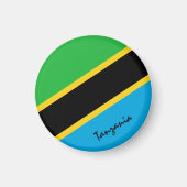 Tanzania vlag & Afrika - reizen/sportfans Magneet (Voorkant)