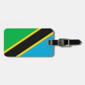 Tanzania vlag bagagelabel (Voorkant horizontaal)