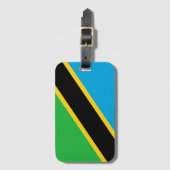 Tanzania vlag bagagelabel (Voorkant (verticaal))