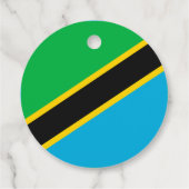 Tanzania vlag bedankjes labels (Achterkant)