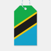 Tanzania vlag cadeaulabel (Voorkant)
