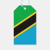 Tanzania vlag cadeaulabel (Achterkant)