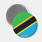 Tanzania Vlag Charmant Patriottisch Magneet (Voorkant / Achterkant)
