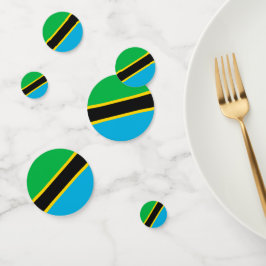 Tanzania vlag confetti