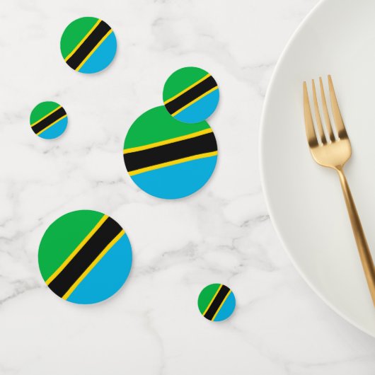 Tanzania vlag confetti (Groep)