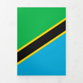 Tanzania vlag drieluik kaart (Cover)