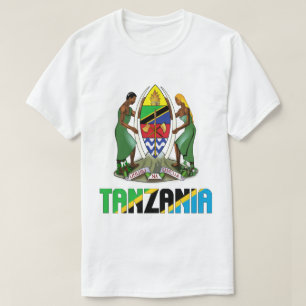 Tanzania vlag en wapenschild t-shirt