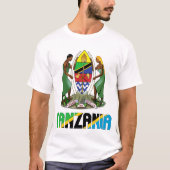 Tanzania vlag en wapenschild t-shirt (Voorkant)