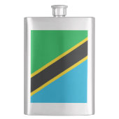 Tanzania vlag flacon (Voorkant)