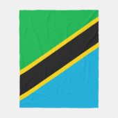 Tanzania vlag fleece deken (Voorkant)