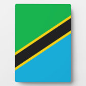 Tanzania vlag fotoplaat (voorkant)