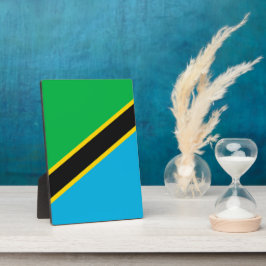 Tanzania vlag fotoplaat