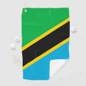 Tanzania vlag golfhanddoek (Insitu)