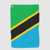 Tanzania vlag golfhanddoek (Voorkant)