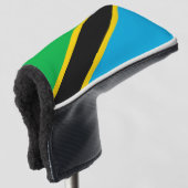 Tanzania vlag golfheadcover (3/4 voorkant)