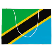 Tanzania vlag groot cadeauzakje (Achterkant)