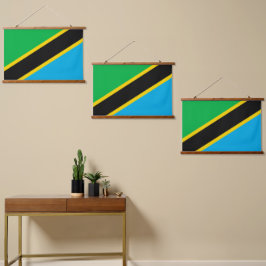 Tanzania vlag hangend wandkleed