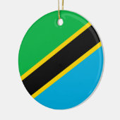 Tanzania vlag keramisch ornament (Links)
